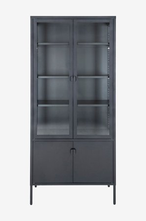 House Nordic - Vitrineskab Brisbane - Sort - Skabe - Fra Homeroom