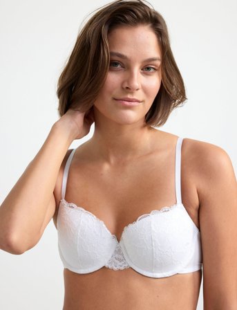 Lindex Bra Akleja Emelie Lace - White - B x 70