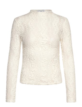 Openwork Sweater With Perkins Collar White Mango