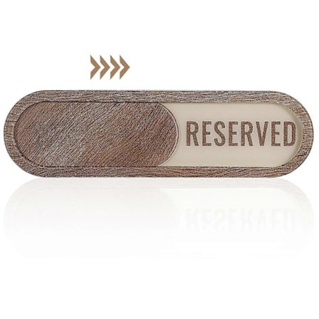 Optaget/Ledig Skilt til Skydedør, Glat Skydemekanisme til Kontorbrug, Virksomhedsejere 1 Sæt (FMY)