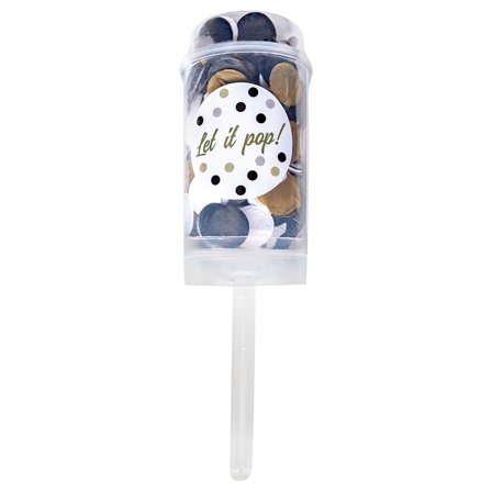 Konfetti Push Pop Valkoinen-Musta-Beige