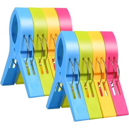 8 st Klädnypor Hållbara Vindtäta Tvättklämmor För Tvättstuga Badrum