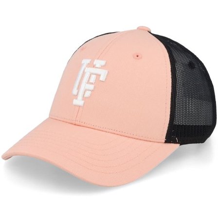 Upfront - Rosa trucker Keps - Spinback Light Pink/White Trucker @ Hatstore