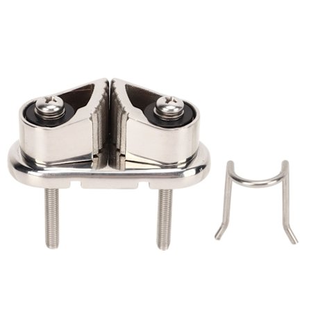 Ruostumattomasta teräksestä valmistettu nokkakiinnike, hopea, kevyt, sileä pinta, kiillotetut merivaneritarvikkeet