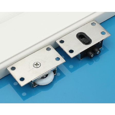 Skjult dørhjul i rustfritt stål med nylonrull for skap