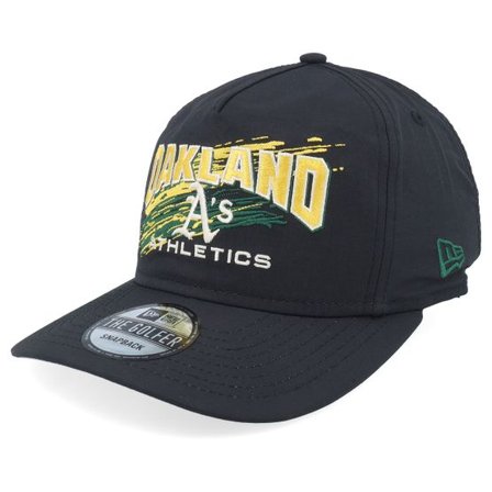 New Era - MLB Svart snapback Keps - Oakland Athletics Throwback Brush Black Strapback @ Hatstore