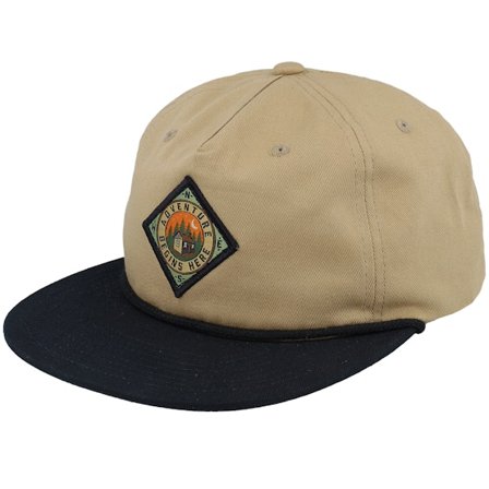 Wild Spirit - Beige - snapback - Cap - Adventure Begins Here Khaki/Black Rope Snapback - Hatstore