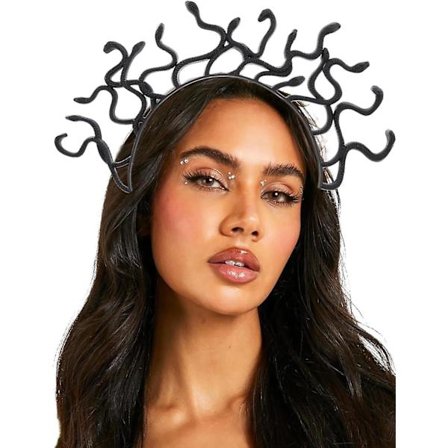 Medusa Slange Hovedbånd Sort Græsk Gudinde Hovedbeklædning Halloween Udklædning Hovedbeklædning Karneval Fest Kostume Hår Tilbehør Til Kvinder Og 