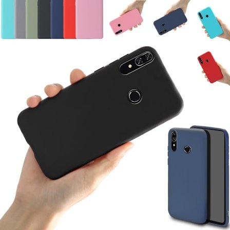 Silikon TPU skal HUAWEI P smart Z/2019/2020/2021 fodral svart -
