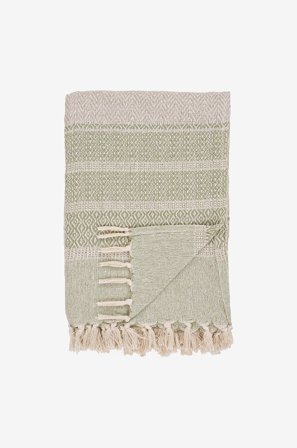 House Nordic - Peitto Adana - Vihreä - Torkkupeitot - - Homeroom