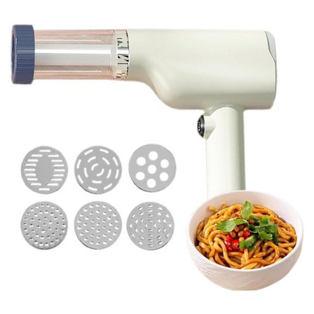 Elektrisk pastamaskin trådløs pastapresse automatisk pastamaskin 6 i 1 multifunksjonelle kjøkkenverktøy for idiyappam pasta og nudler