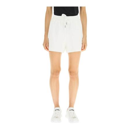 Dolce & Gabbana shorts with embossed logo Hvid, Dame