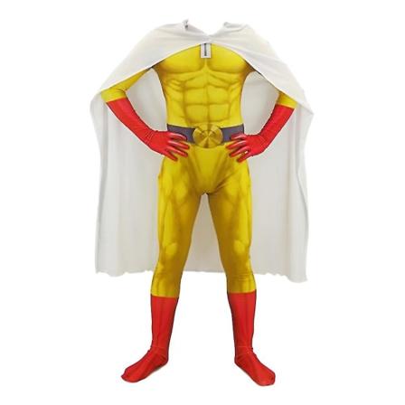 One Punch-Man Kostyme Speed Sonic Zentai Superhelt Bodysuit Drakt Jumpsuits Halloween Kostyme For Barn Anime Kostymer Adult-S(140-150cm)