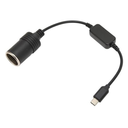 5V USB-C hann til 12V bil sigarettenner hunn kontakt Adapter Sigarettenner hunn kontakt Adapter Kabel