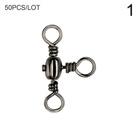 50 stk./lot Fiske Rullende Svivel Kobling Utstyr 1 1