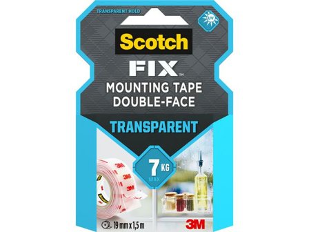 SCOTCH Monteringstejp transparent 19mmx1,5m - Lyreco - Kontorsmaterial - Tejp lim och häftmassa - Tejp - Övrigt