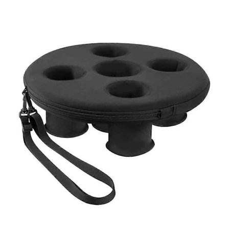 Flydende Pool Kopholder Pool Drikke Float med 5 Huller Flydende Bakke til Poolfester Strand Spa Hot Tub