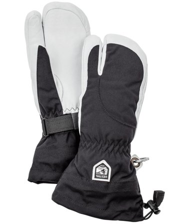 Hestra Heli Ski Wmn - 3 finger Svart/Offwhite
