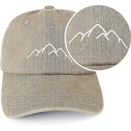 Basebollkeps Herr - Vintage Tvättad Pappa Hatt Peak Keps Justerbar Bomull