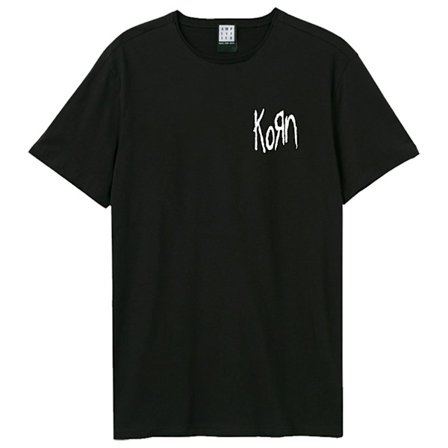 Amplified Unisex Vuxen Lineart Issues Korn T-Shirt M Svart