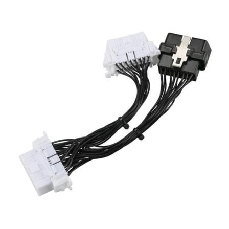 Auton OBD2-jaottimen jatkokaapeli, yksi uros ja kaksi jatkojohtoa Cable Length-15cm