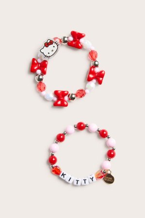 Kappahl | Armband Hello Kitty 2-pack | Rosa