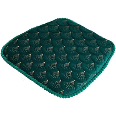 Trapetsformade inomhusstolsdynor, fläckbeständig stolsdyna, mjuk och hudvänlig kristallfleece, fläckbeständig, avtagbart och tvättbart överdrag i Mach