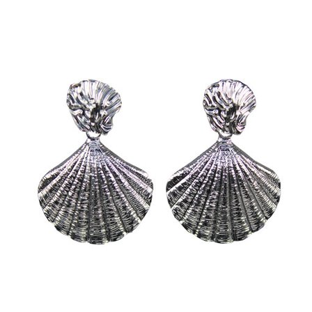 Complement Snäck-inspirerade örhängen Dam Silver