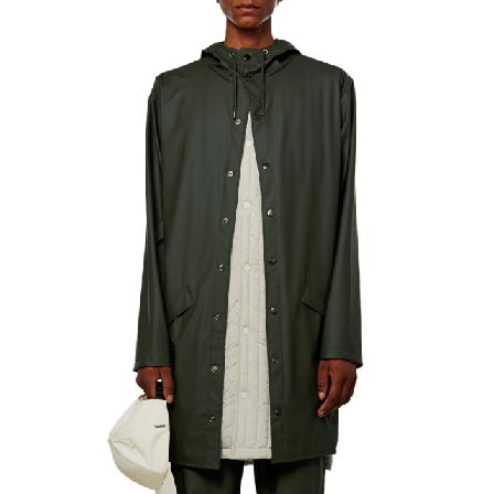 Rains Long Jacket Accessoarer Herr Grön L