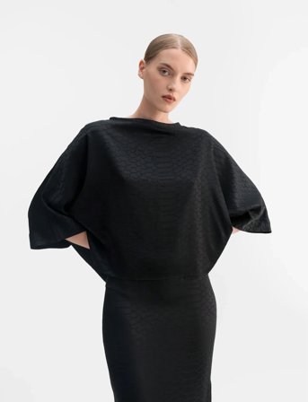 Ahlvar Gallery Thea Snake Tee - Black - S