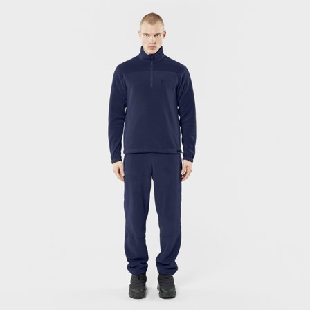 66 North men's Esja Fleece Zip-Neck Tops - Eventide - S