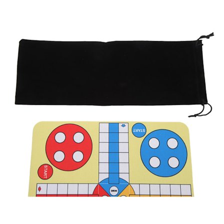 MattSafe Gulvmåtte Ludo Spil Familie Rejse Fest Underholdning