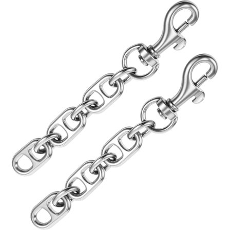 Veske Forlengerkjede Sølv, 2 stk Sølv Veske Stropp Forlengelse Kort Veske Erstatning Metallkjede Tilbehør for Crossbody Vesker og Håndvesker 