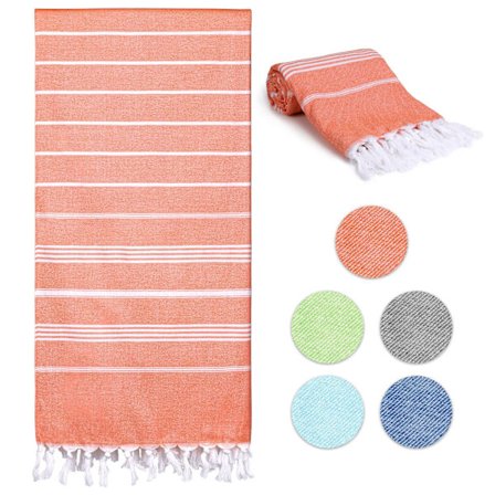 Strandhandduk, Sandsäker Snabbtorkande Handduk för Bad Dusch Gym Resor Simning Pool Yoga Camping Sport, Stor Bomulls Svetthandduk Strandfilt 180x90cm,