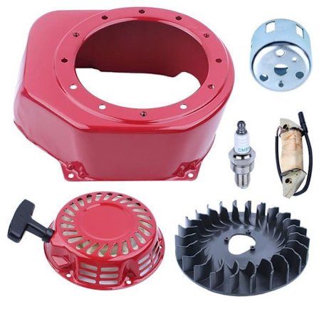 Recoil Pull Starter Køling Svinghjul Ventilatorhus Cover Kit Kompatibel med Honda GX120 GX160