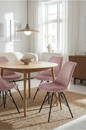 Homeroom Collection - Adele 2-pack ruokailutuoli - Roosa - Tuolit - - Homeroom