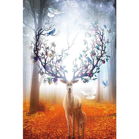 Voksenpuslespill - 1000 brikker puslespill - Hjorten