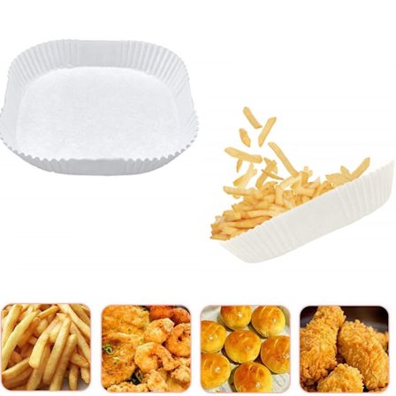 Engångs Air Fryer pappersfoder non-stick 50-pack