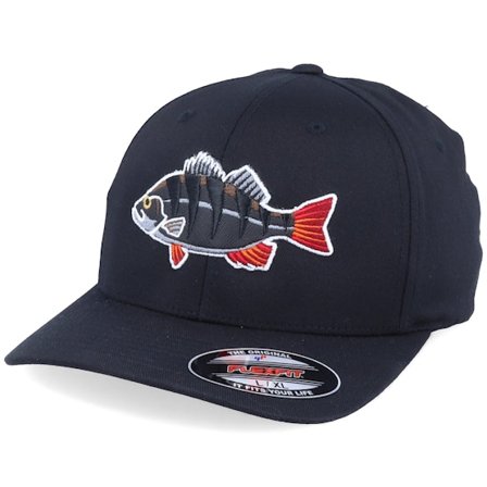 Skillfish - Black - flexfit - Cap - Perch Black Applique Black Flexfit - Hatstore