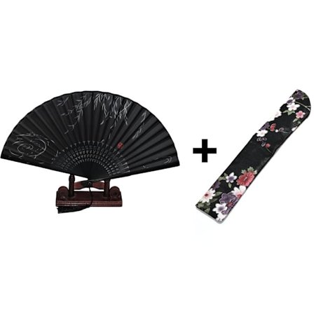 Vifte - Orientalske vinder [M08] - Hengeplante med svart etui