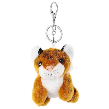 Tiger Plysch Estetisk Nyckelring Väskberlock Tiger Gosedjur Nyckelring Dekor