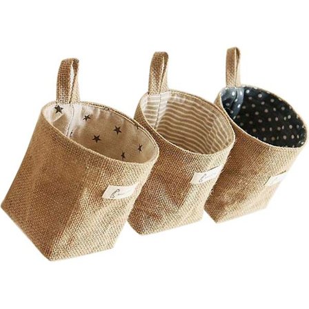 Förvaringskorg i bomull och linne Glodenbridge Vikbar Förvaring, ZQKLA