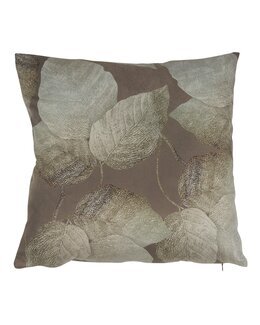 Tyynynpäällinen lehtikuvio Capri 1/pak Ruskea