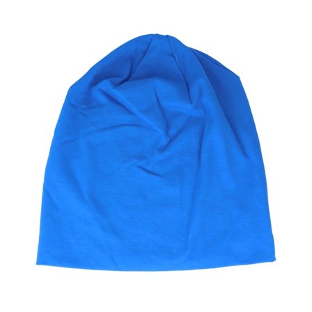 Beechfield - Ble traditionalbeanie Beanie - Hemsedal Cotton Slouch Sapphire Blue Beanie @ Hatstore