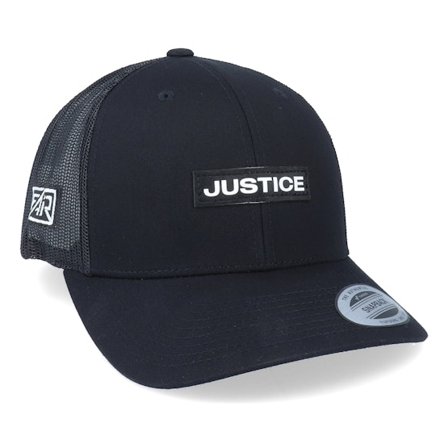 Fair - Schwarz trucker Cap - Justice Vinyl Patch Black Trucker @ Hatstore