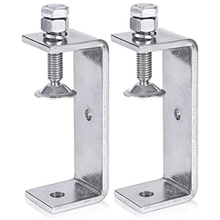 Metallklemme Heavy Duty Klemme C-Klemme Holzbearbeitungsklemme mit breiten Backenöffnungen (120MM), 2 Stück