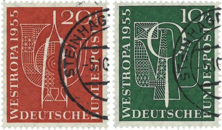 Tyskland - MICHEL 217-218 - Stemplet