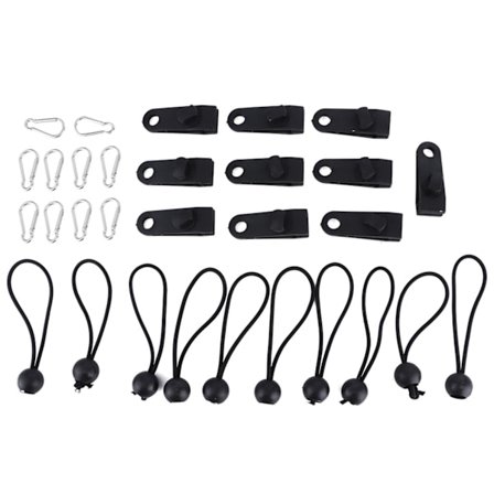 Multifunktionell vindtät tältklämma spänne boll elastiska snören utomhus baldakin markiser klämma tillbehör