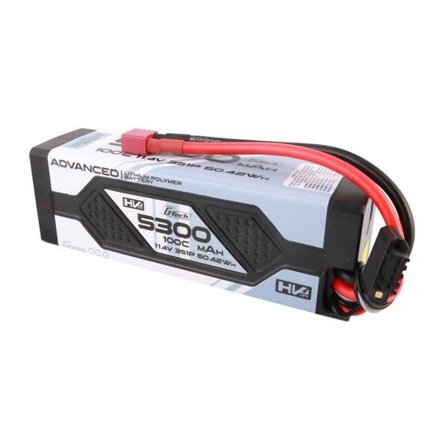 Gens ässä Advanced G-Tech 5300mAh 11.4V 3S1P 100C HV auton Lipo akku Pack Hardcase Deans Plug kanssa