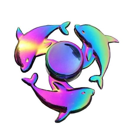 Anti Stress -käsilelu, metallinen Chroma-delfiini
